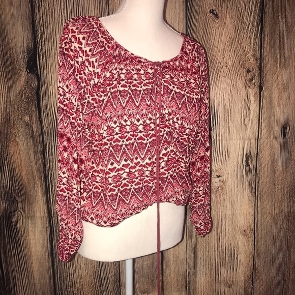 Panhandle Medium Pink Bohemian Long sleeved Shirt - Picture 2 of 6